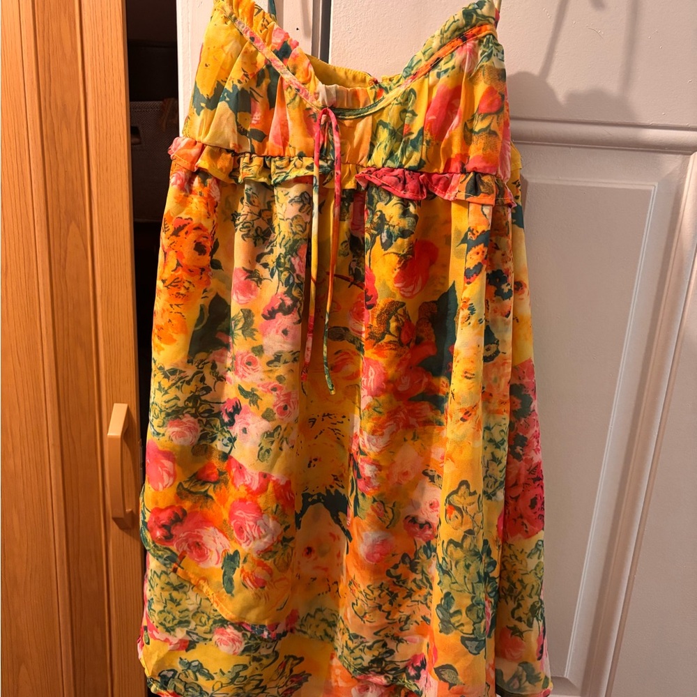 Floral Yellow Dress